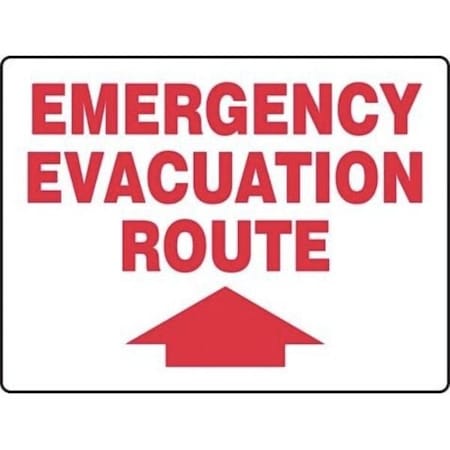 Accuform SAFETY SIGN EMERGENCY EVACUATION MEXT528XT MEXT528XT